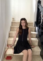 Diana Fleur Mini Dress in Black