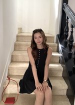 Diana Fleur Mini Dress in Black