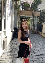 Diana Fleur Mini Dress in Black