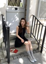 Diana Fleur Mini Dress in Black