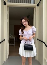 (DEFECT) Colette Ruffles Blouse in Baby Yam