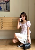 (DEFECT) Colette Ruffles Blouse in Baby Yam