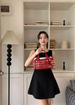 Grace A-line Mini Dress in Black