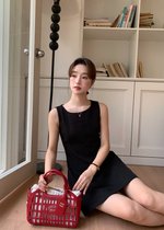 Grace A-line Mini Dress in Black