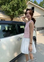 Estelle Tweed Top in Pink