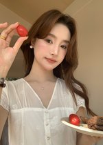 (DEFECT) Elise Embroidery Eyelet Dress in White