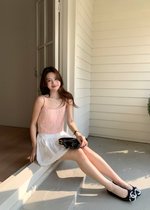 Iriana Tweed Cami Top in Pink