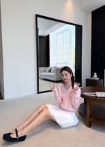 Baby Fluffy Long Sleeve Top in Pink