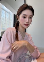 Baby Fluffy Long Sleeve Top in Pink