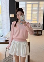 Baby Fluffy Long Sleeve Top in Pink