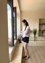 Serene Lacey Pleated Blouse in Baby Yam