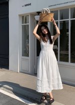 L' Amour Garden Lacey Dress in White