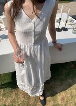 L' Amour Garden Lacey Dress in White