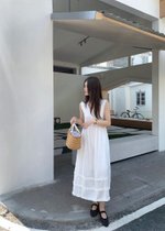 L' Amour Garden Lacey Dress in White