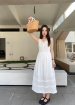 L' Amour Garden Lacey Dress in White