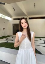 L' Amour Garden Lacey Dress in White