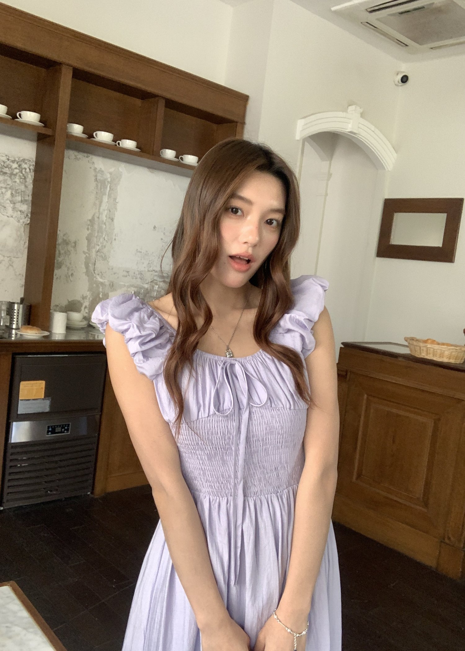 De Luna Long Dress in Baby Yam