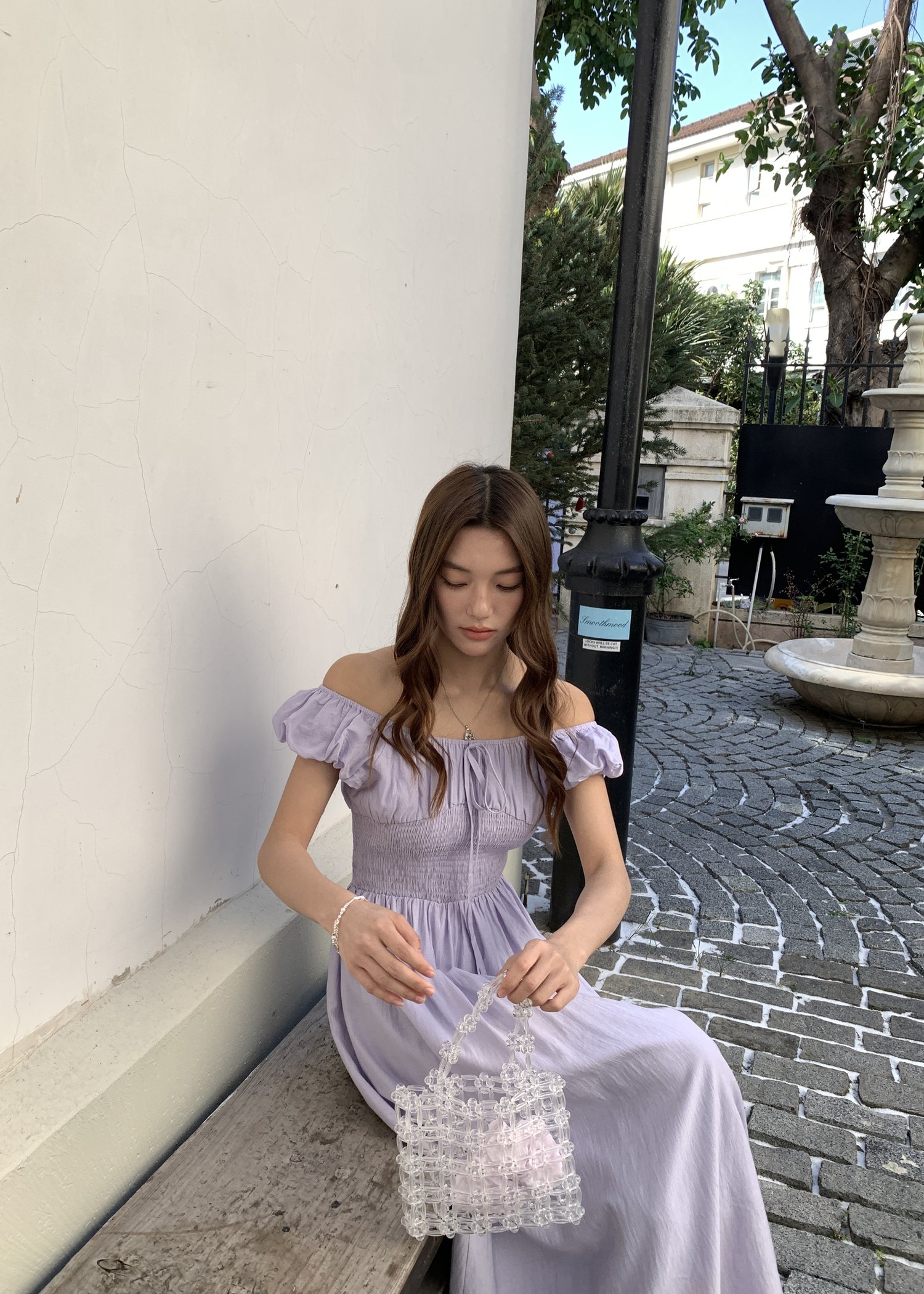 De Luna Long Dress in Baby Yam