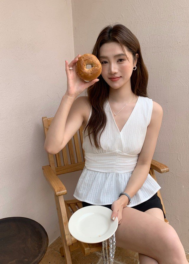 Jennie Flare Top in White