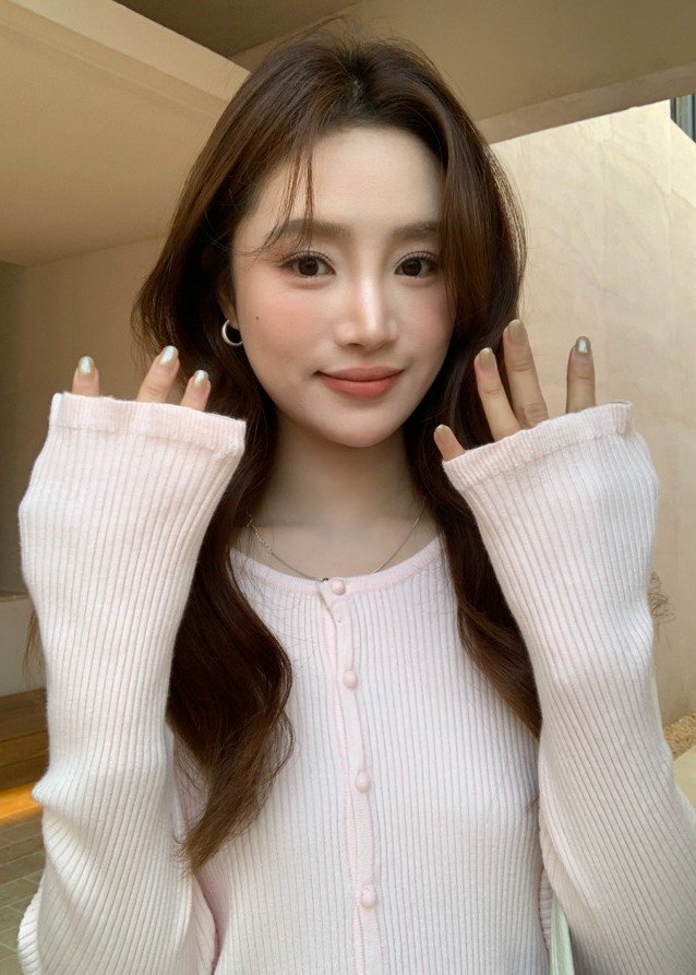 Janis Fufu Knit Top in Baby Pink