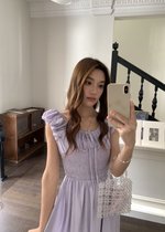 De Luna Long Dress in Baby Yam