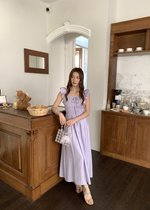 De Luna Long Dress in Baby Yam