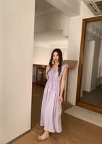 De Luna Long Dress in Baby Yam