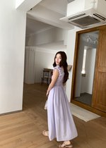 De Luna Long Dress in Baby Yam