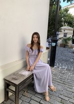 De Luna Long Dress in Baby Yam