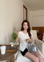 Hazel Collar Top in White