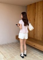 Hazel Collar Top in Pink