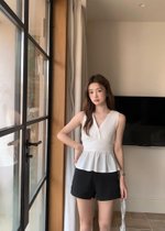 Jennie Flare Top in White