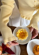 Janis Fufu Knit Top in Baby Yellow