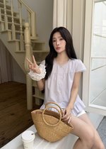 Leyla Flare Blouse in Baby Yam