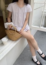 Leyla Flare Blouse in Baby Yam