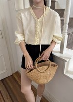 Emma Ruffles Blouse in Butter