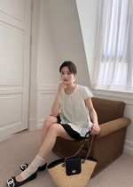 Leyla Flare Blouse in Baby Green