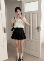 Leyla Flare Blouse in Baby Green