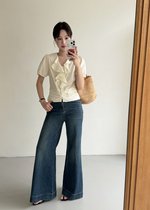 Erica Ruffles Blouse in Butter