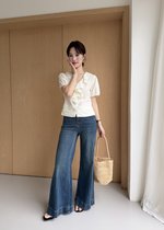 Erica Ruffles Blouse in Butter