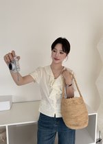 Erica Ruffles Blouse in Butter