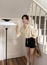 Emma Ruffles Blouse in Butter