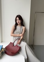 Celeste Grid Long Dress in White