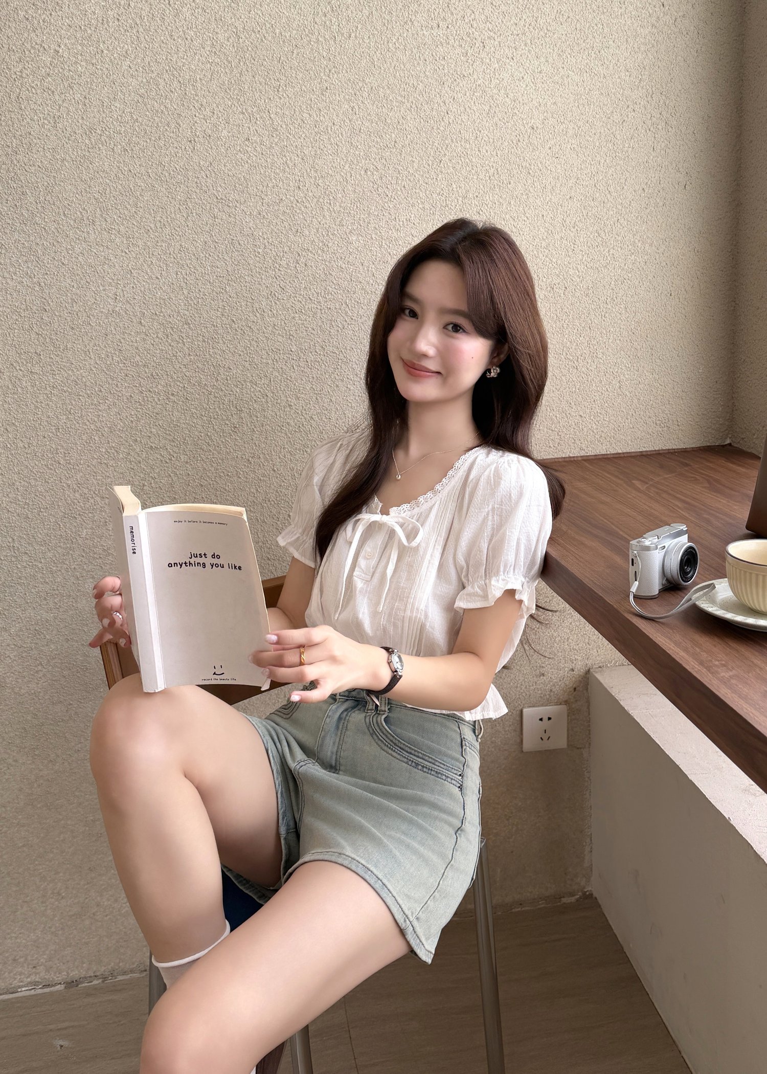 Carol Lacey Blouse in White