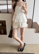 Jerlyn Pleated Cami Top in White