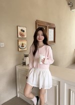 Lara Fufu Knit Top in Baby Pink