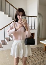 Lara Fufu Knit Top in Baby Pink