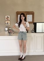 Carol Lacey Blouse in White