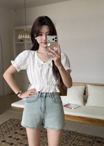 Carol Lacey Blouse in White