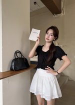 Carol Lacey Blouse in Black
